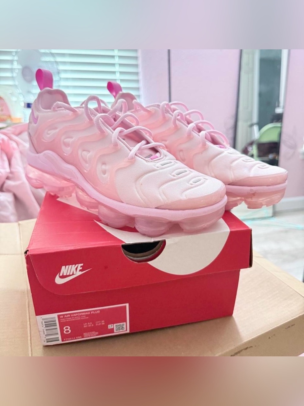 Nike Women’s Pink VaporMax Plus Sneakers